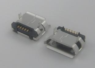 micro usb 5pin,MICRO 5P B型插板有柱_电子元器件